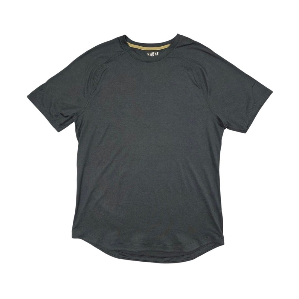 RHONE Atmosphere T-Shirt Men's M True Black Heather Gray Athletic Gym Activewear